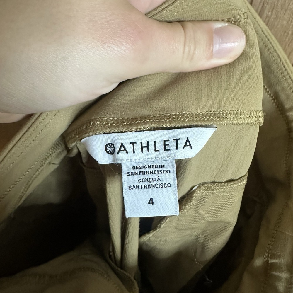 Athleta Trekkie North Jogger Women Sz 4 Brown Athleisure Pull On Outdoor Workout - Picture 5 of 6